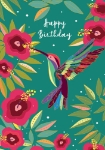 Hummingbird Birthday Greeting Card