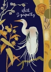 Blue Heron Sympathy Greeting Card