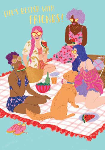 Life Better Friends P Ro Friendship Greeting Card
