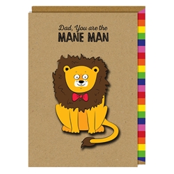 Mane Fathers Day Card 