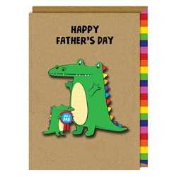 Crocodile Son Father's Day Card 