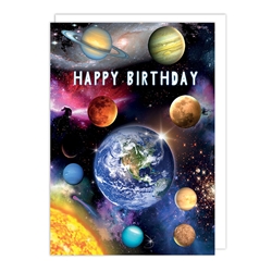 Galaxy Birthday Card 