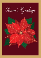 Poinsettia Christmas Card Christmas
