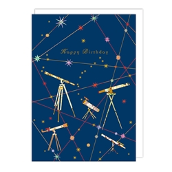 Stargazing Birthday Card 