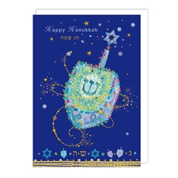Dreidel Hanukkah Card Christmas