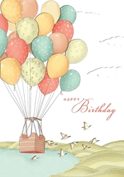 Air Balloon Birthday Card 