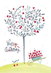 Heart Tree Anniversary Card 