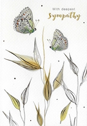 Butterflies Sympathy Card 