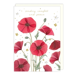 Poppies Sympathy Card 