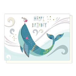 Whale Birthday Card 