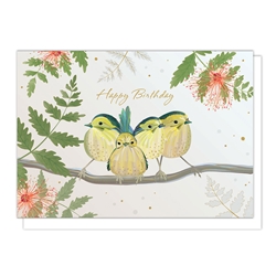Blue Birds Birthday Card 