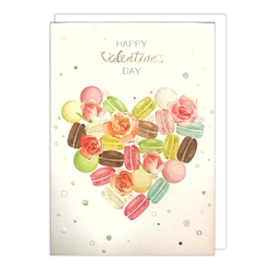 Macaroons Valentines Day Card 