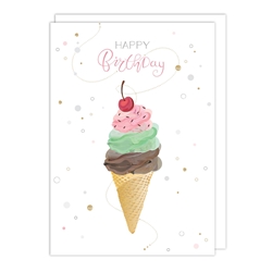 Ice Cream Birthday Card 