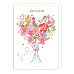 Bouquet Thank You Card 