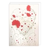 Red Flowers Valentines Day Card 