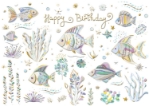 Fancy Fish Birthday Card