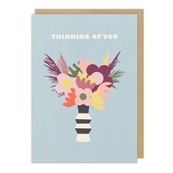Flowers in Vase Friendship Card 