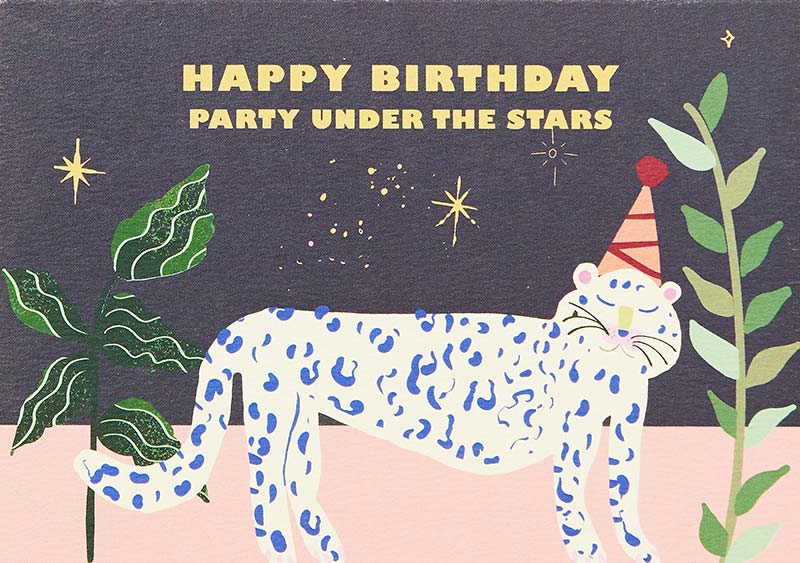 Party Stars - Birthday Card 