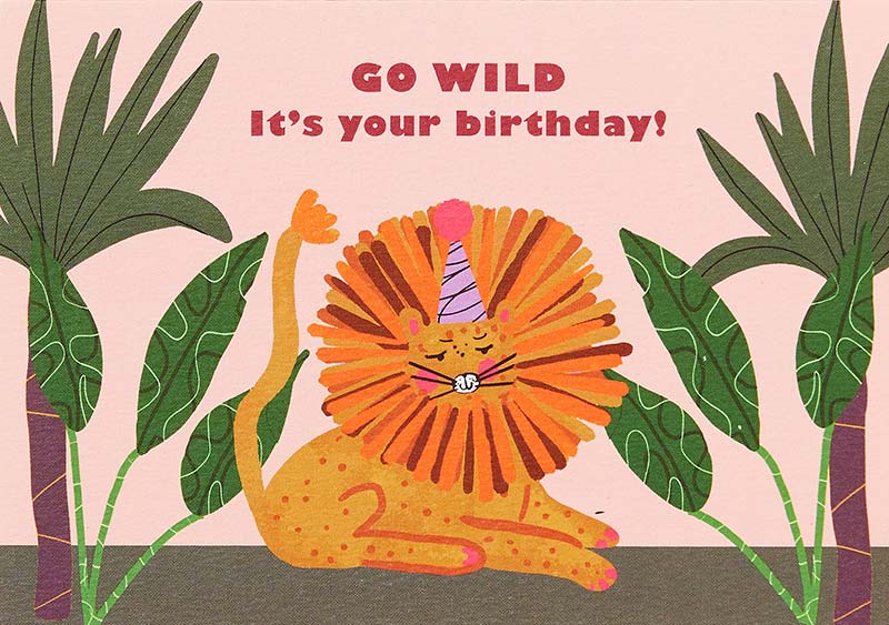 Go Wild Birthday Card 