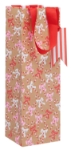 Candy Cane Bows Wine Bottle Gift Bag