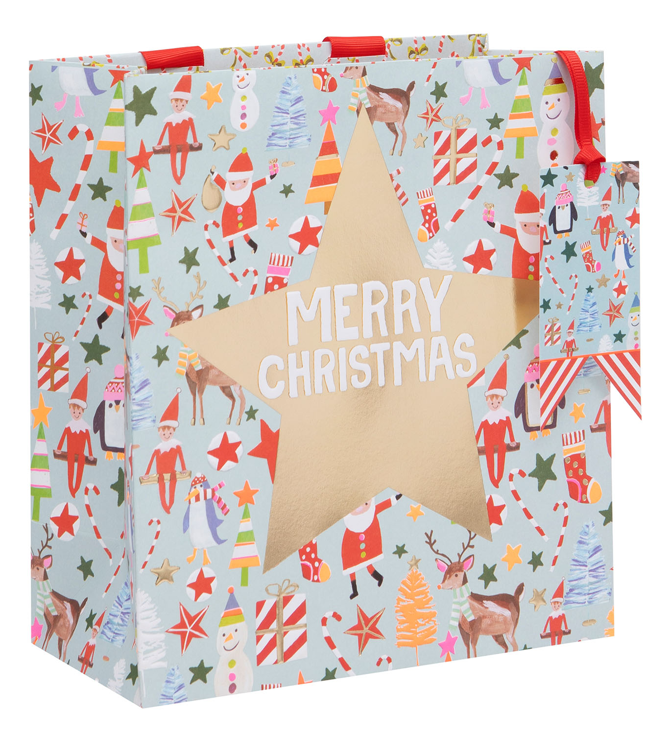 Christmas Icons Medium Gift Bag