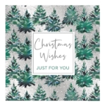 Silver Christmas Trees Boxed Cards