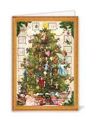 Tree with Gifts Advent Greeting Card