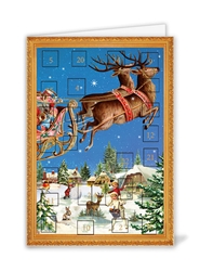 Reindeer Advent Greeting Card