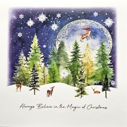 Magic Christmas Greeting Card