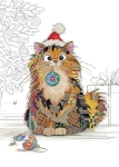 Cat Baubles Greeting Card