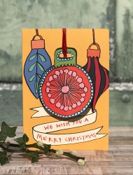 Wish You Xmas Ornament Greeting Card