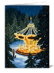 Carousel Winter Greeting Card