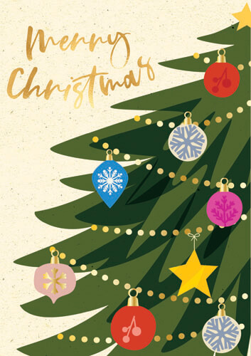 Xmas Tree Greeting Card
