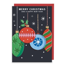 Xmas Ornaments Greeting Card