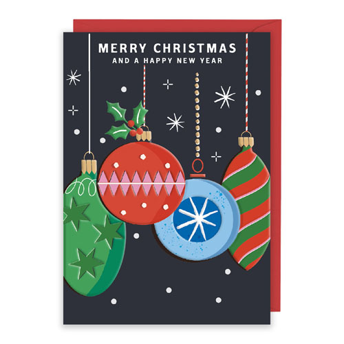 Xmas Ornaments Greeting Card