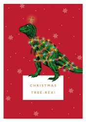 Xmas Tree-Rex Greeting Card