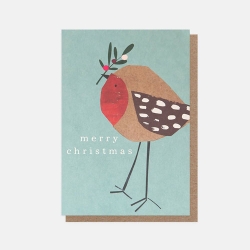 Xmas Robin Greeting Card