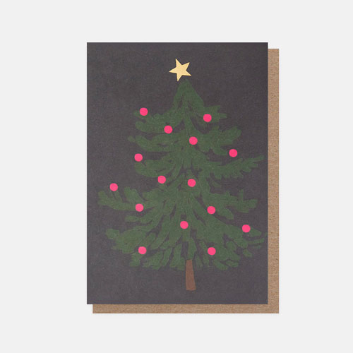 Tree And Ornament Greeting Card