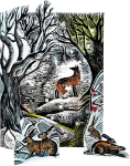 Midnight Fox 3D Christmas Advent Calendar