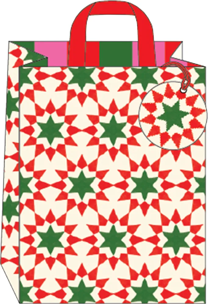 Geo Stars Medium Gift Bag