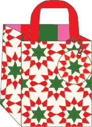 Geo Stars Small Gift Bag