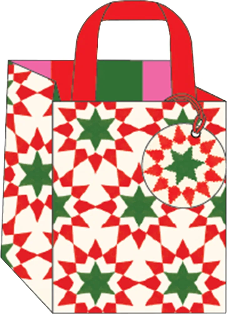Geo Stars Small Gift Bag