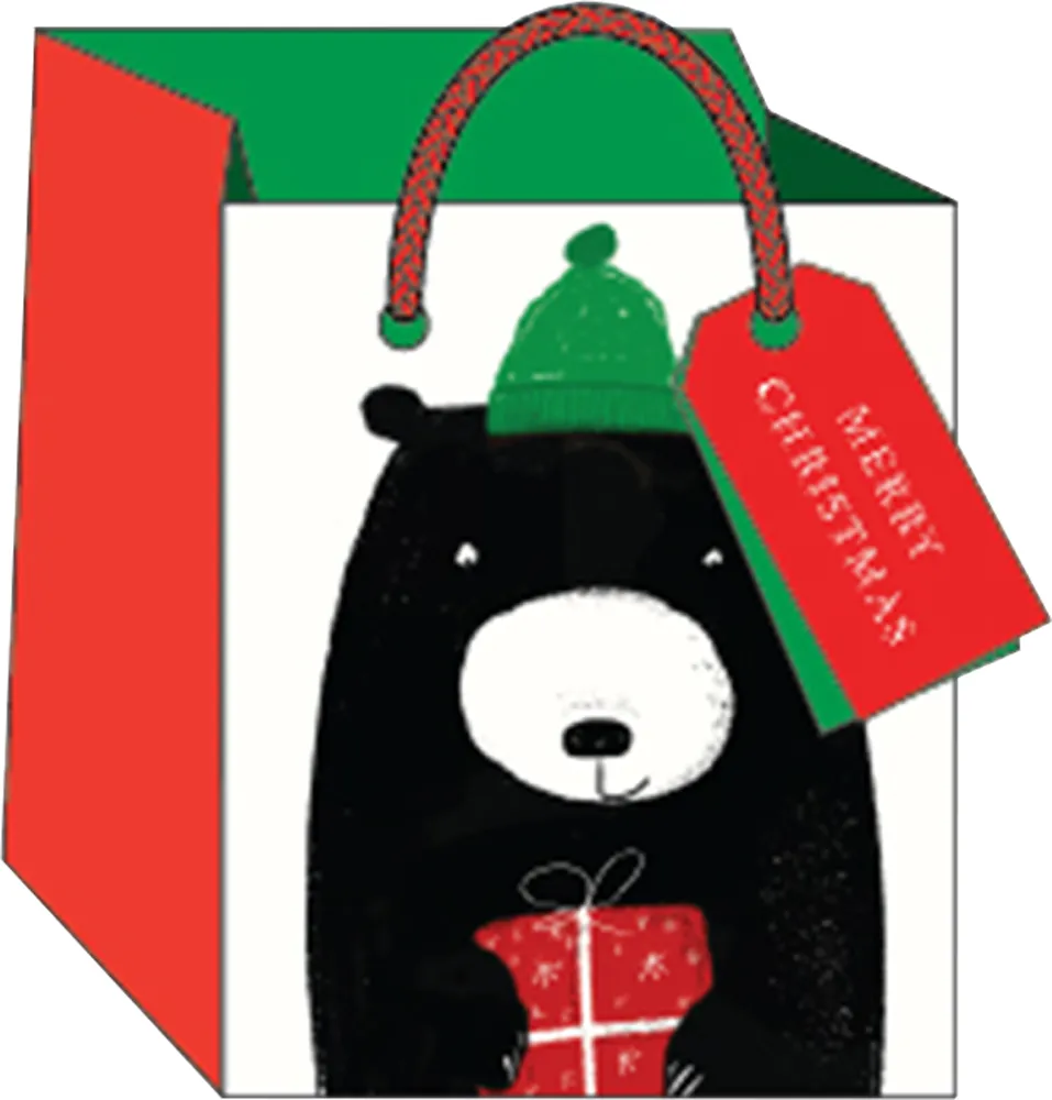 Xmas Bear Small Gift Bag