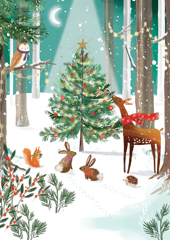 Forest Friends Christmas Card