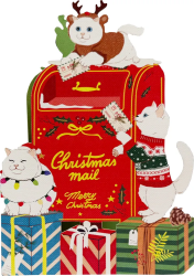 Cats Christmas Postcard