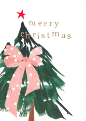 Tree and Bow Boxed Christmas Cards