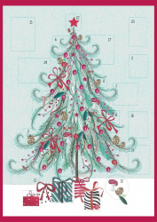 Christmas Tree Advent Calendar Card