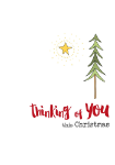 Thinking of You Christmas Card