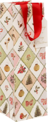 Winter Weave Bottle Gift Bag