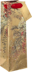 Winter Gild Bottle Gift Bag